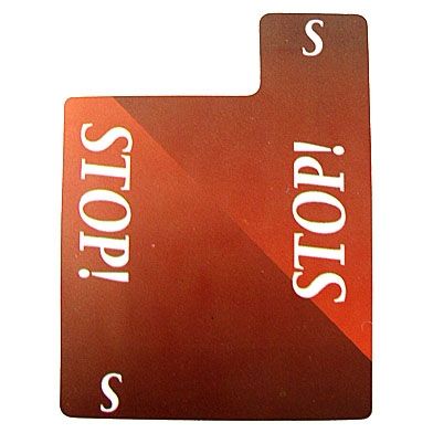 Plastic - Stop Card