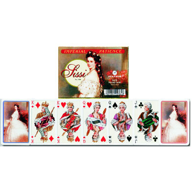 Sissi Patience Playing Cards Set  (gold box)