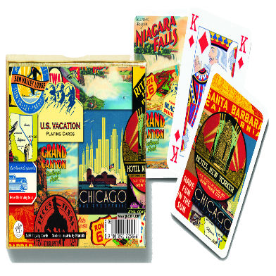 US Vacation Playing Cards Set
