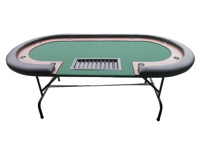 Poker Table with Folding Legs For 9 Players (black)
