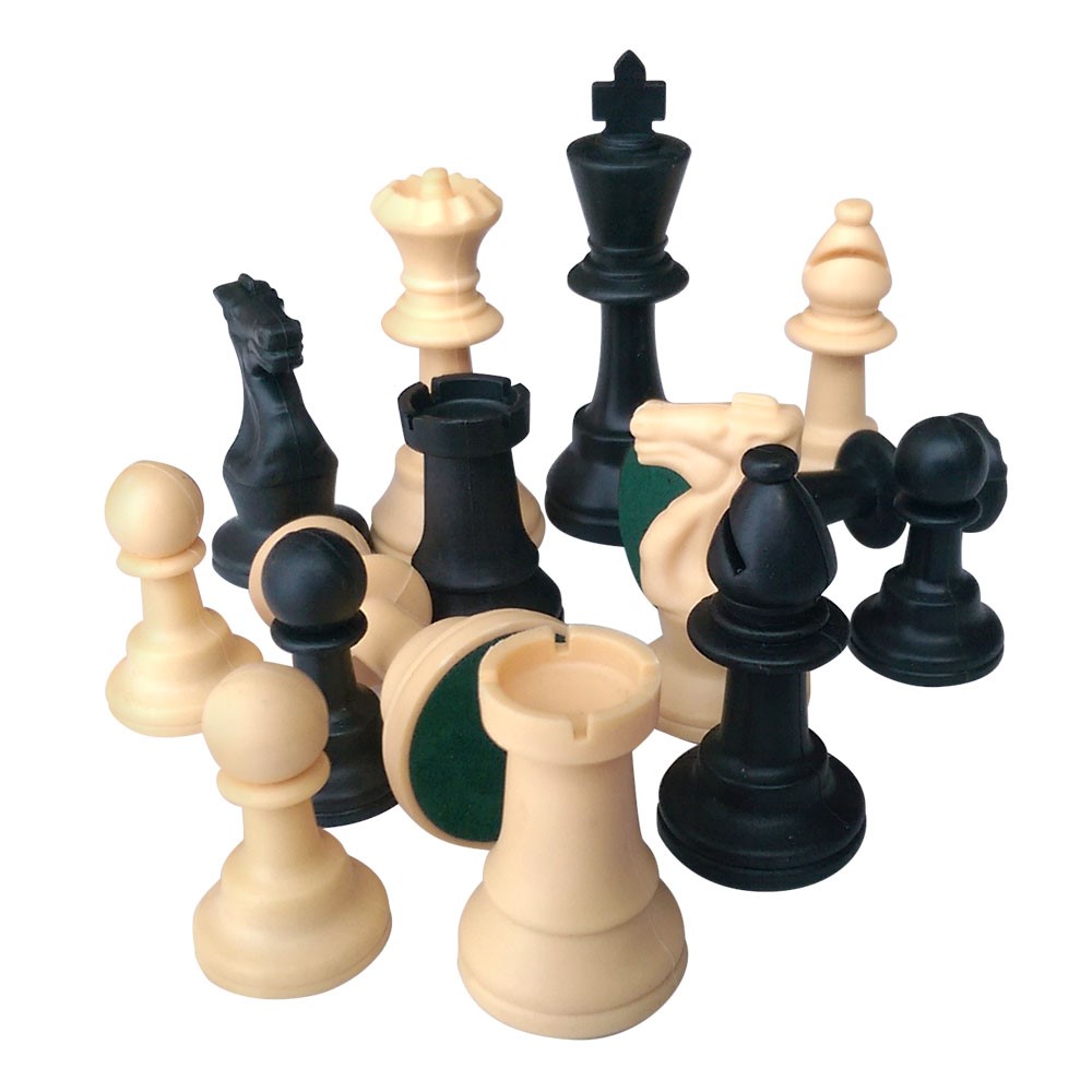Plastic Chessmen King Hight 95 mm-HEAVY