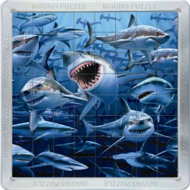 3D Magna Puzzle - Sharks 64 tiles